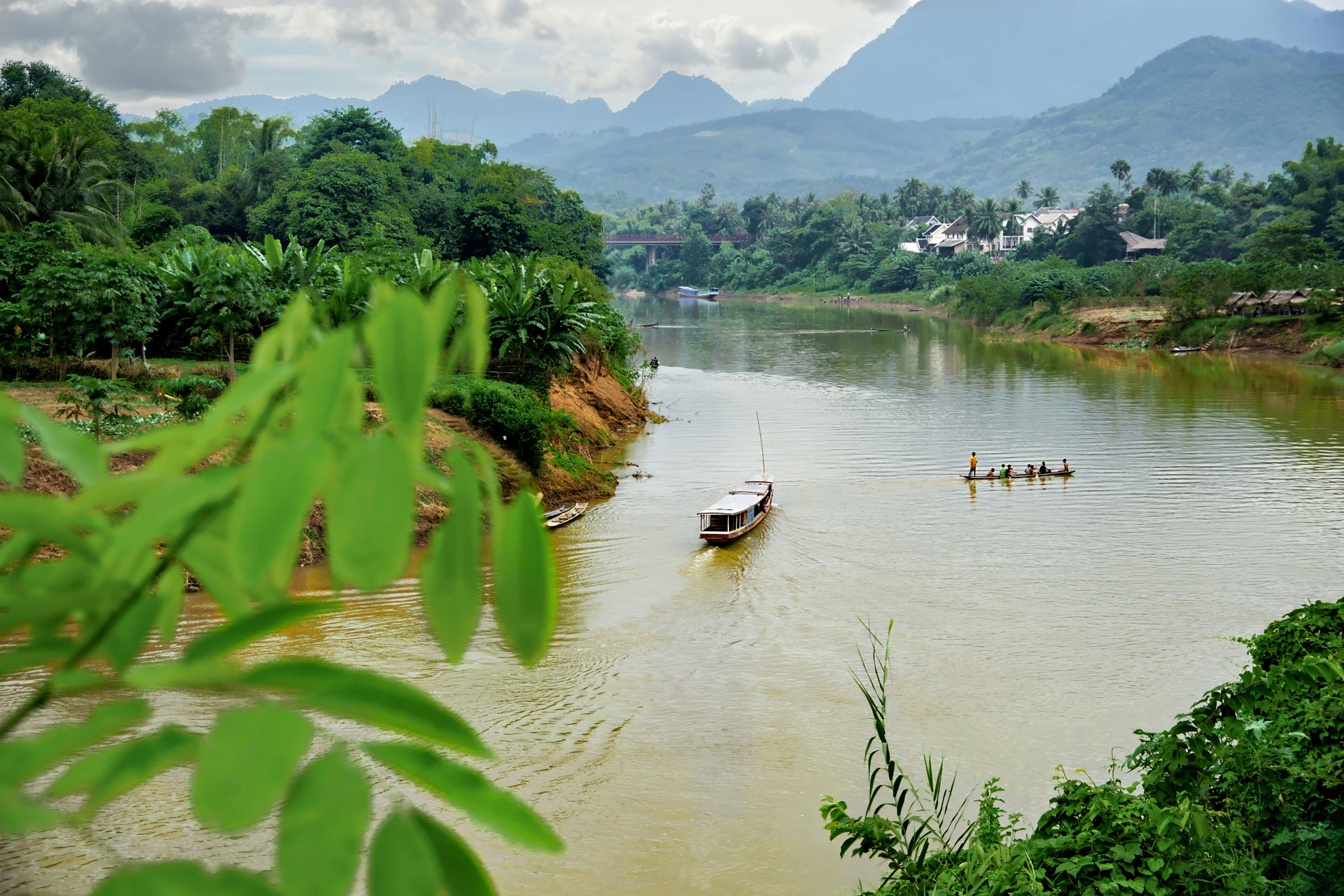 Am Zusammenfluss der Flüsse Mekong und Nam Khan